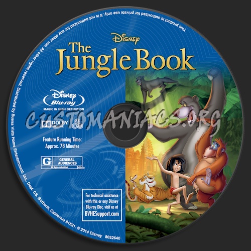 The Jungle Book blu-ray label