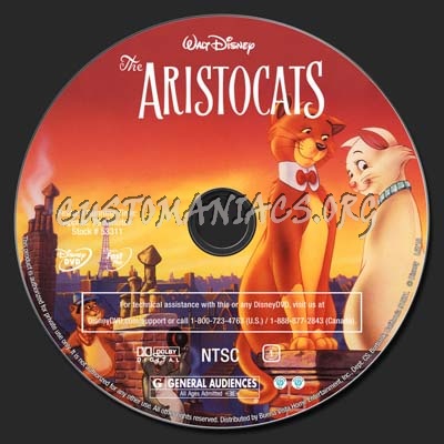 The Aristocats dvd label