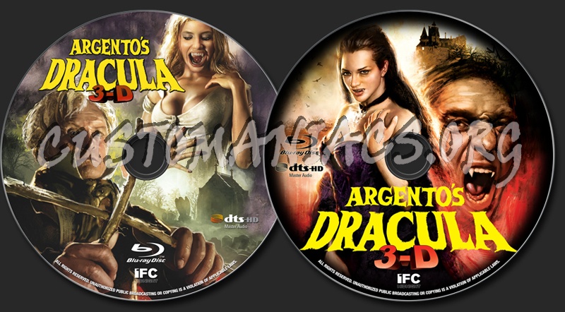 Dracula 3D blu-ray label
