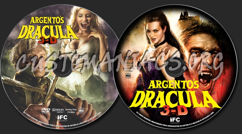 Dracula 3D dvd label