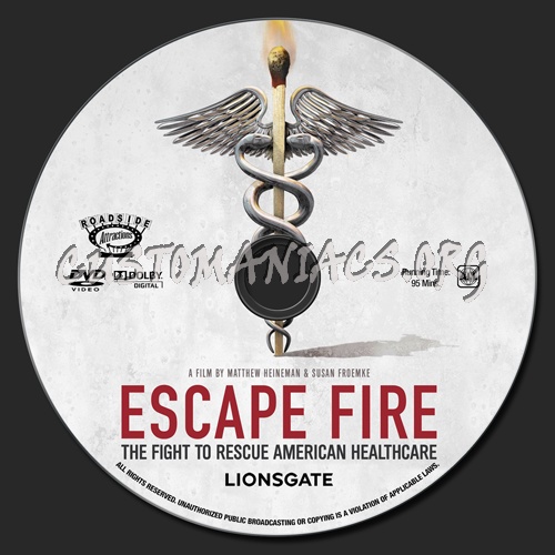 Escape Fire dvd label