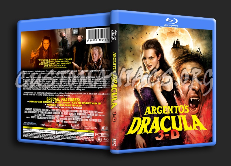 Argento's Dracula 3D blu-ray cover