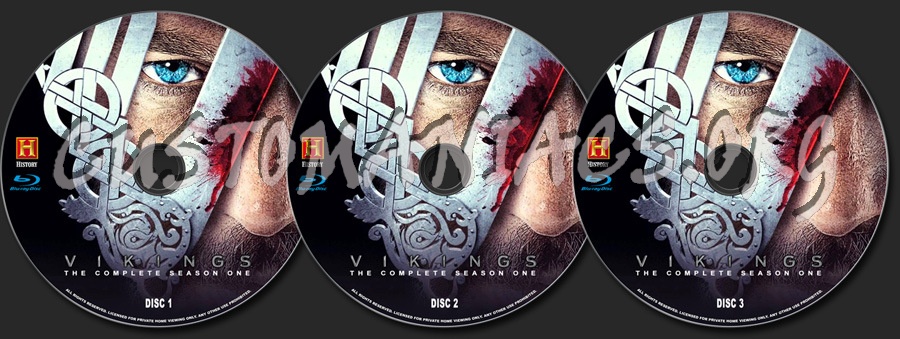 Vikings Season 1 blu-ray label