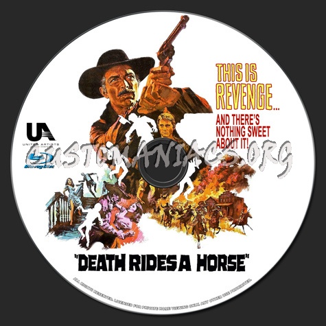 Death Rides A Horse blu-ray label