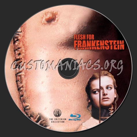 Flesh for Frankenstein blu-ray label