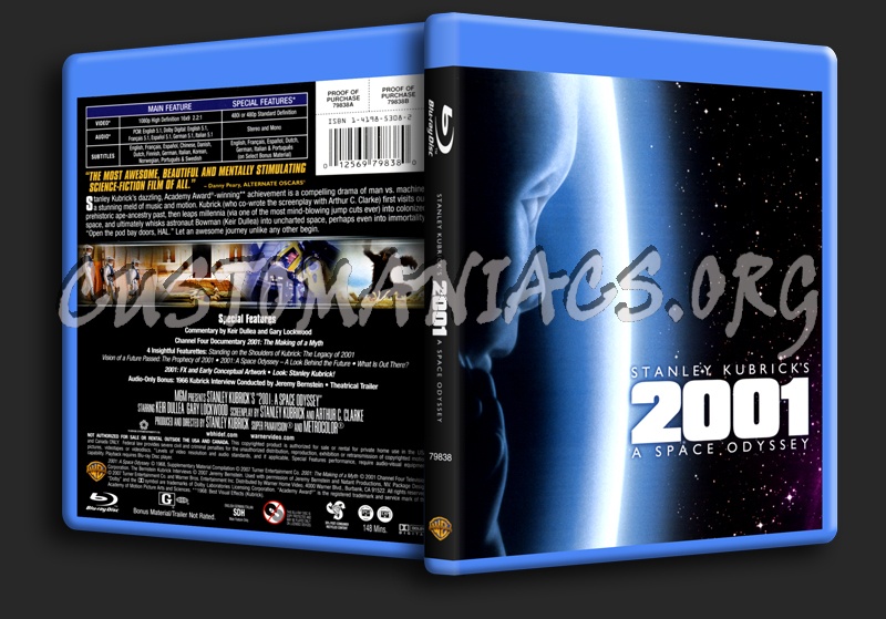 2001 A Space Odyssey blu-ray cover