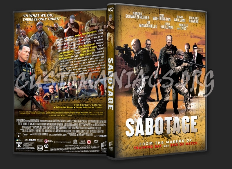Sabotage (2014) dvd cover