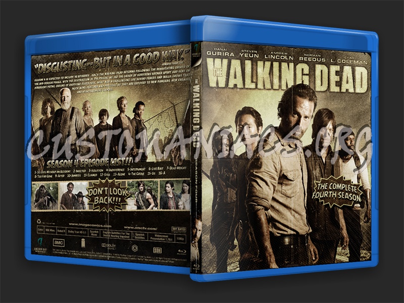 The Walking Dead - Season 4 blu-ray cover