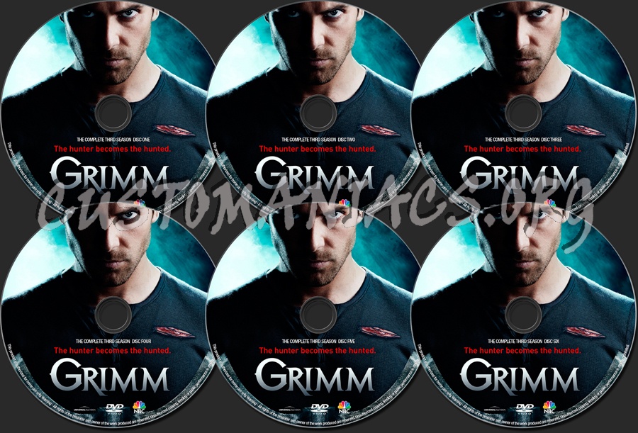 Grimm Season 3 dvd label