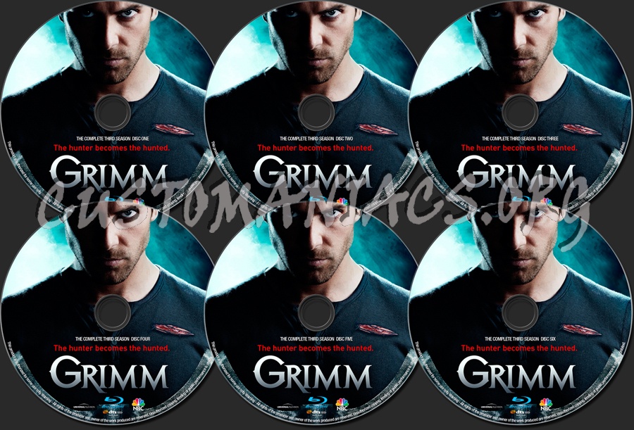 Grimm Season 3 blu-ray label