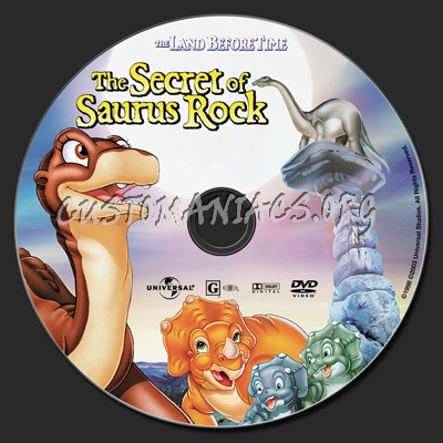 The Land Before Time VI The Secret Of Saurus Rock dvd label