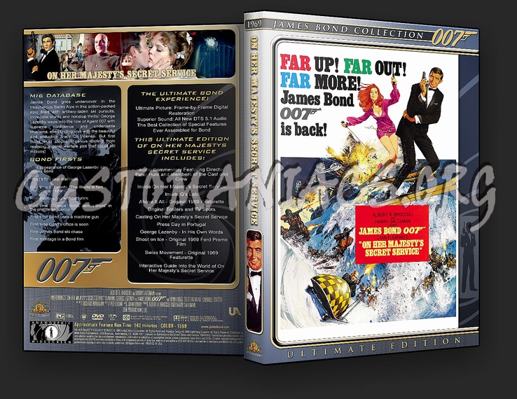 On Her Majesty's Secret Service dvd cover