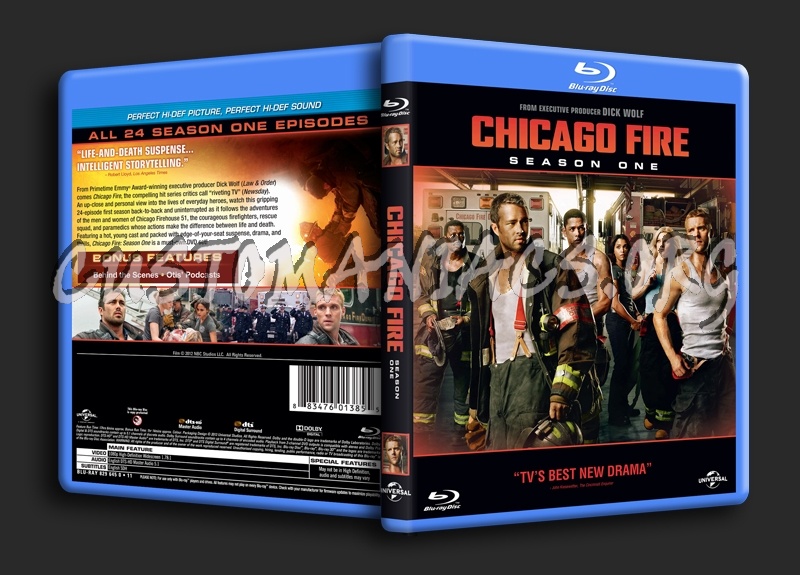 Chicago Fire Season 1 blu-ray cover