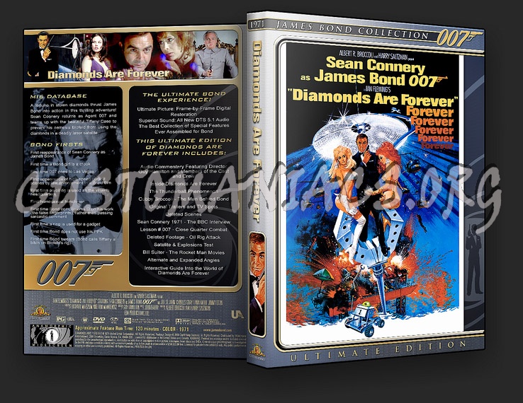 Diamonds Are Forever dvd cover