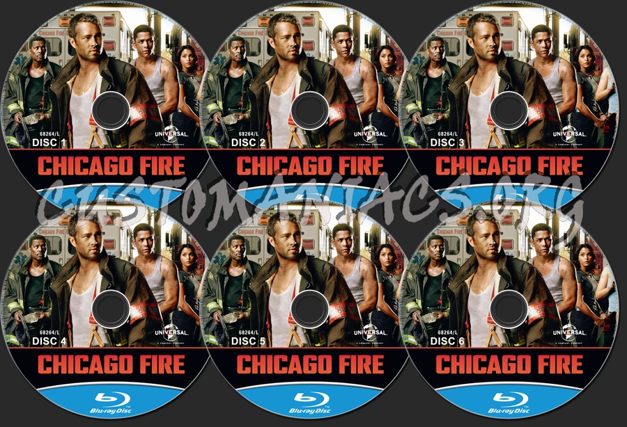 Chicago Fire Season 1 blu-ray label