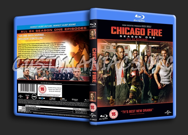 Chicago Fire Season 1 blu-ray cover