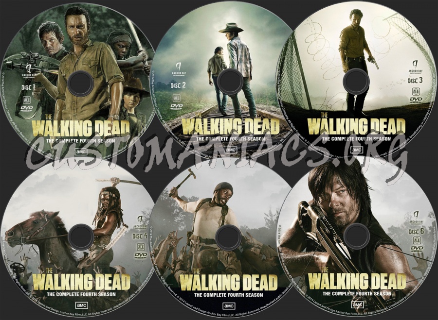 The Walking Dead s4 dvd label