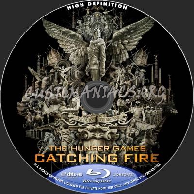 The Hunger Games - Catching Fire blu-ray label