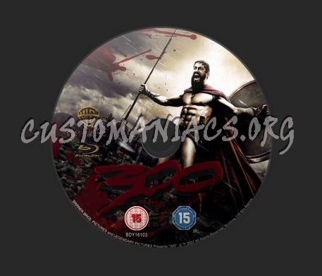 300 blu-ray label