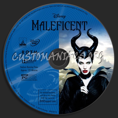 Maleficent dvd label