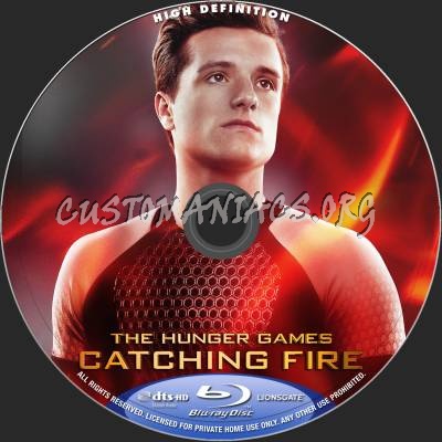 The Hunger Games - Catching Fire blu-ray label