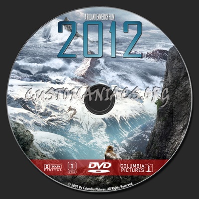 2012 (2009) dvd label
