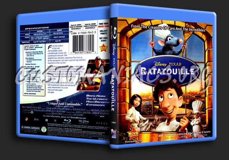 Ratatouille blu-ray cover