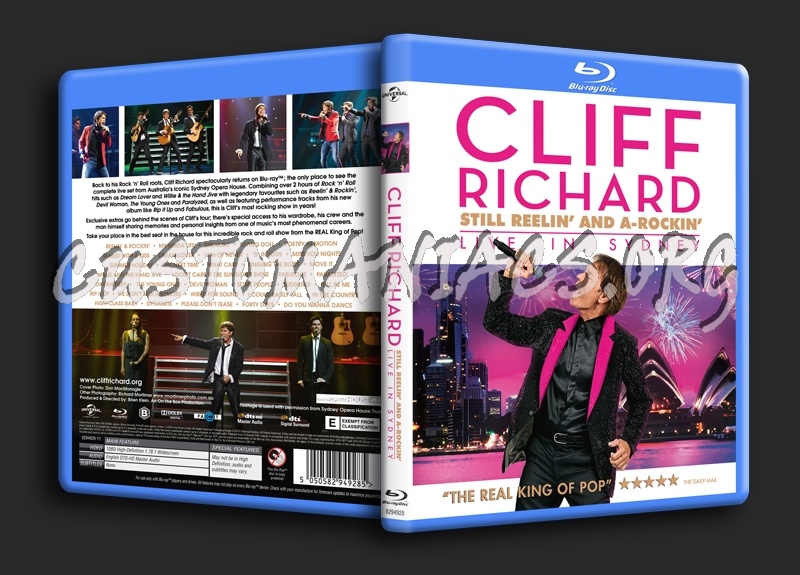 Cliff Richard Live in Sidney blu-ray cover