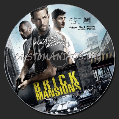 Brick Mansions blu-ray label