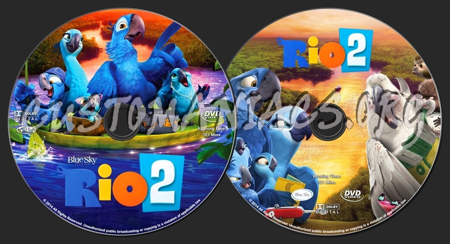 Rio 2 dvd label