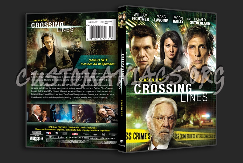 Crossing Lines Season 1 dvd cover