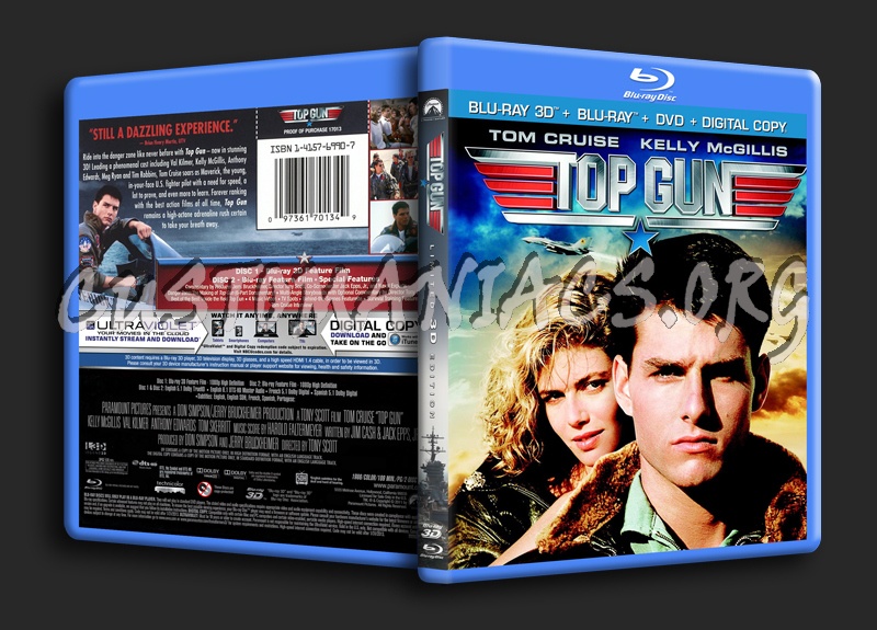 Top Gun 3D blu-ray cover