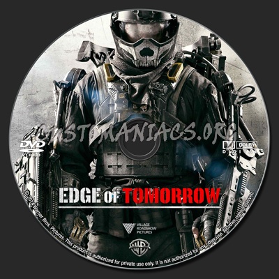 Edge Of Tomorrow dvd label