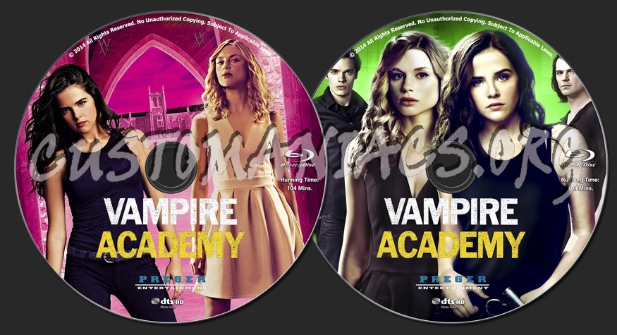 Vampire Academy blu-ray label