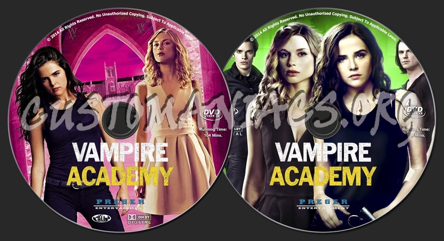 Vampire Academy dvd label