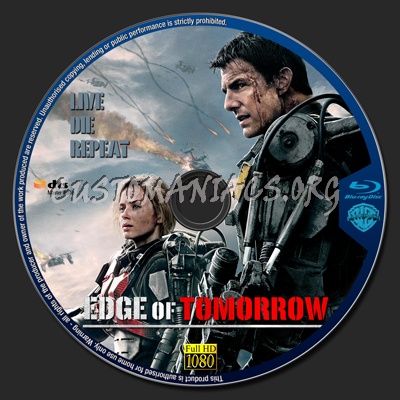 Edge of Tomorrow blu-ray label