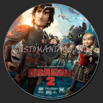 How To Train Your Dragon 2 dvd label