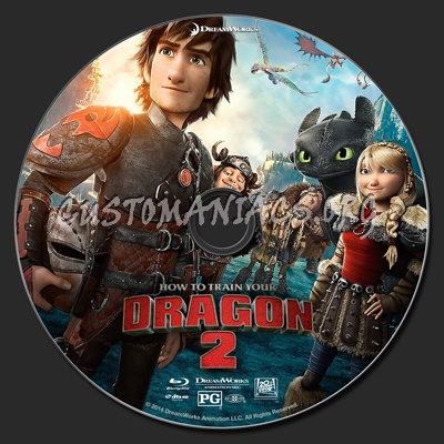 How To Train Your Dragon 2 blu-ray label