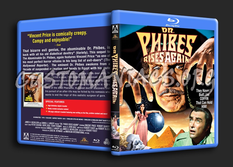 Dr. Phibes Rises Again blu-ray cover