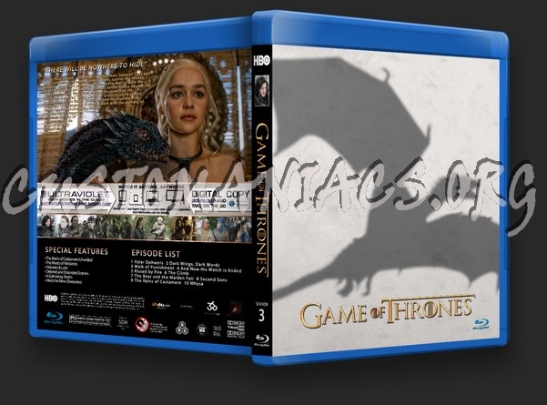 Game of Thrones Season 3 blu-ray cover