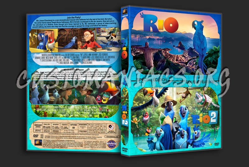 Rio / Rio 2 Double Feature dvd cover