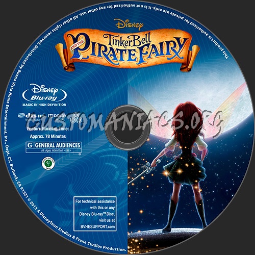 The Pirate Fairy blu-ray label