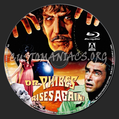 Dr. Phibes Rises Again blu-ray label