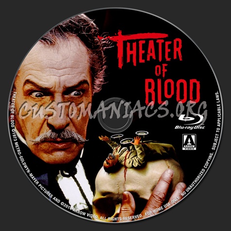 Theater of Blood blu-ray label
