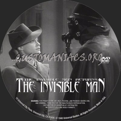 The Invisible Man Returns dvd label