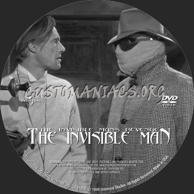 The Invisible Man's Revenge dvd label