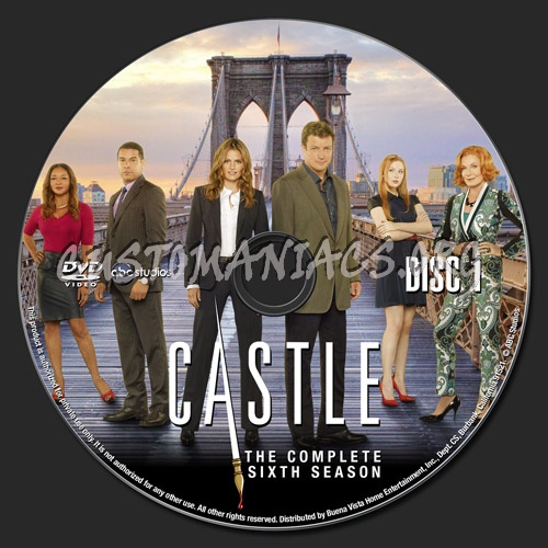 Castle Season 6 dvd label