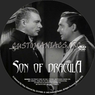 Son of Dracula dvd label
