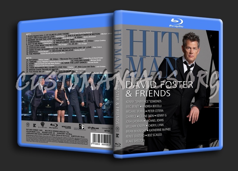Hit Man David Foster & Friends blu-ray cover