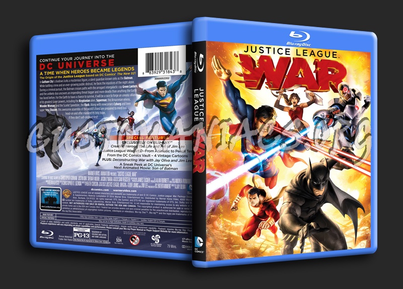 Justice League War blu-ray cover